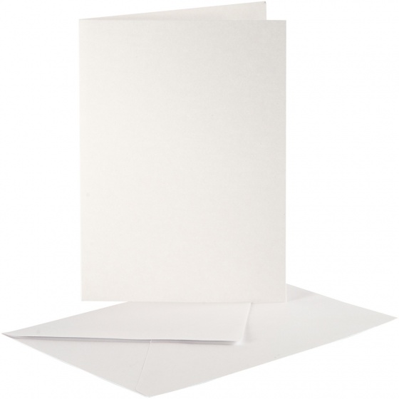 Creotime karty s obálkami 10,5 x 15 cm 10 sád perleťového krému