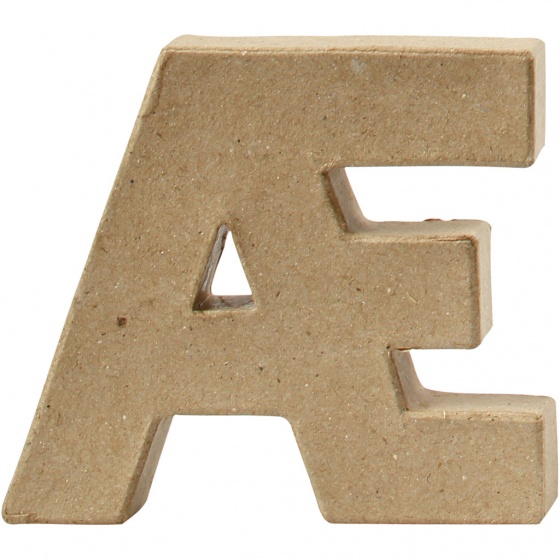 Creotime papier mâché letter Æ 10 cm
