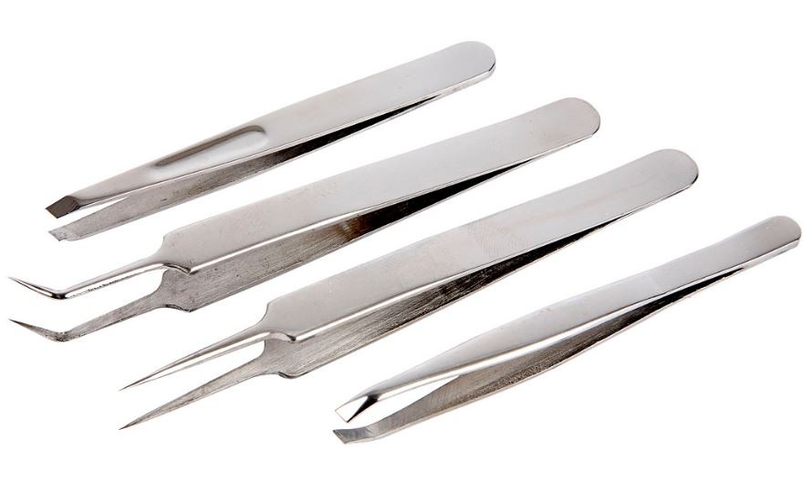 pinzeta sada 9-12 cm 4 kusy