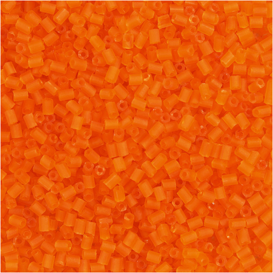 Creotime rocailles 1,7 mm transparant oranje