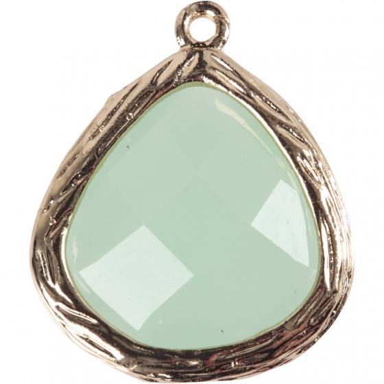 Creotime sieradenhanger 15 x 18 cm rond lichtgroen