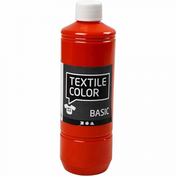 Creotime textielverf basic 500ml oranje