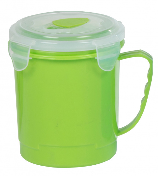 Cuisine Elegance soepbeker 600 ml polypropeen groen 2 delig Cuisine Elegance soepbeker 600 ml polypropeen groen 2 delig