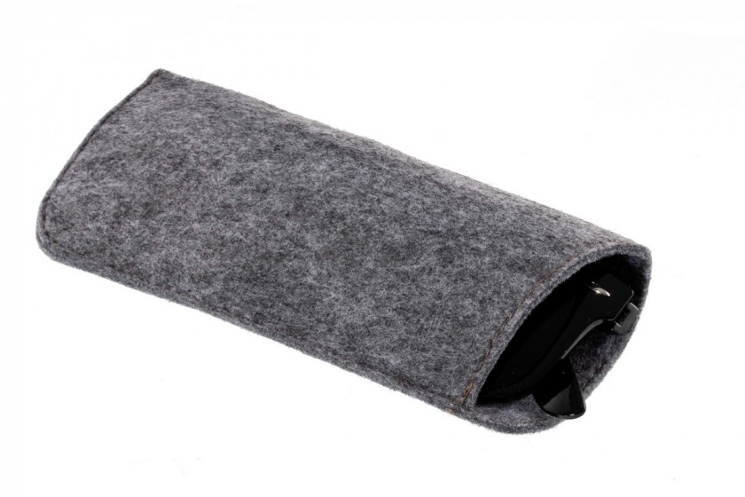 CWI obal na okuliare 17 x 8 cm filc sivý