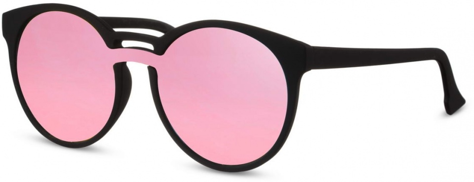 CWI unisex slnečné okuliare okrúhle čierne/ružové (CWI2204)