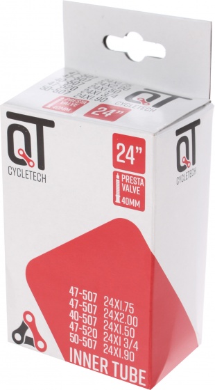 Cycle Tech binnenband 24 inch (40/50 507) fv 40 mm zwart