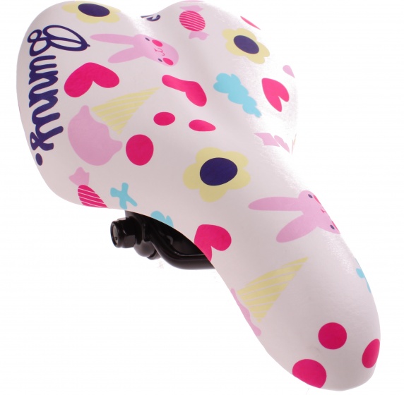 Cycle Tech sedlo Bunny biely 22 x 14 cm