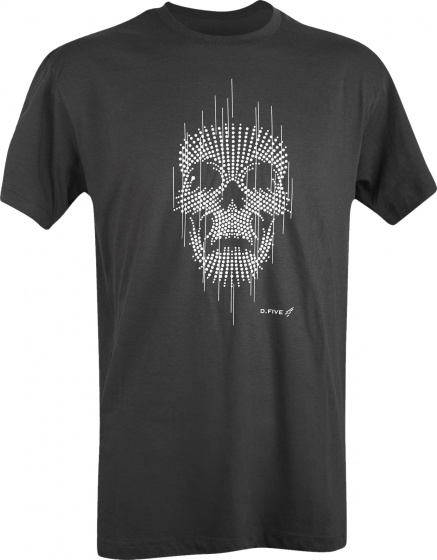 T-shirt Dotted Skull men cotton black size S