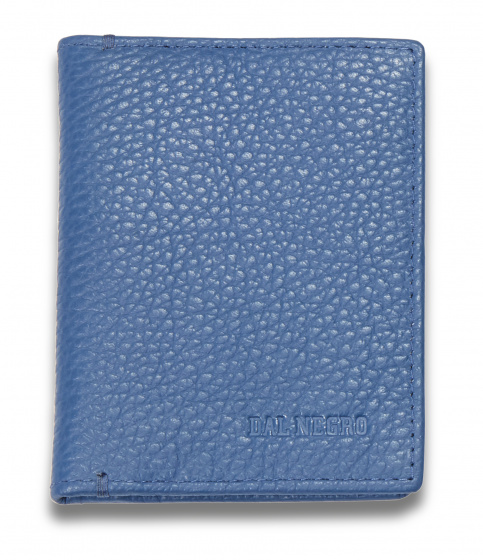 wallet Rfid 8.8 x 11.5 cm leather light blue