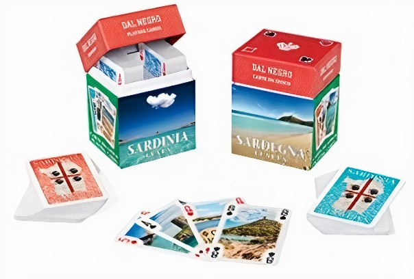 Dal Negro min speelkaarten souvenir sardinië karton 110 delig