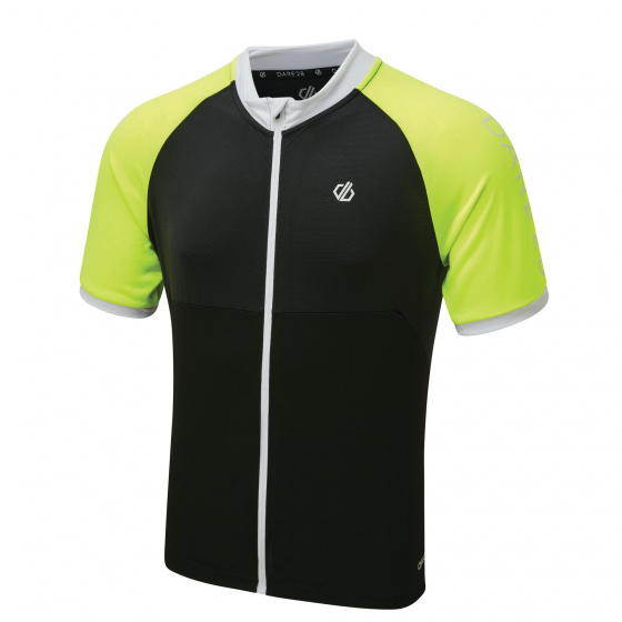 Dare 2B fietsshirt accurate ii heren polyester zwart/geel maat xxl