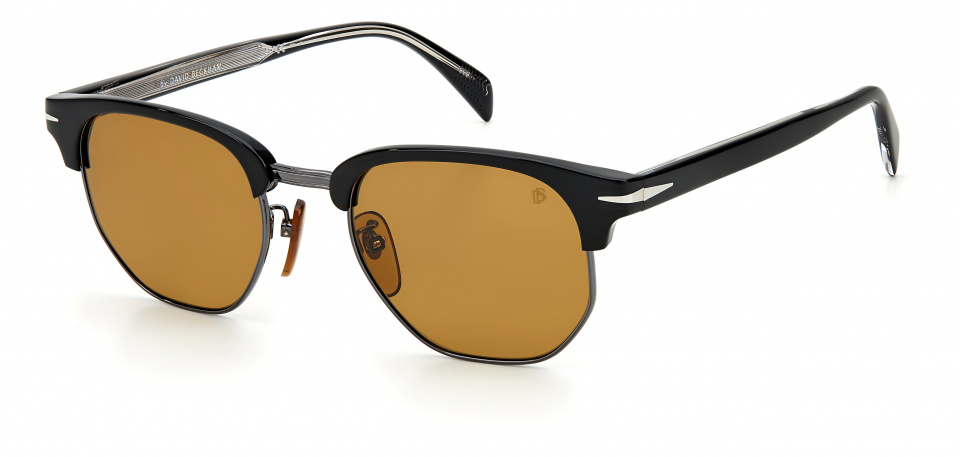 David Beckham slnečné okuliare 1002/S kat.3 wayfarer oceľové čierne/hnedé