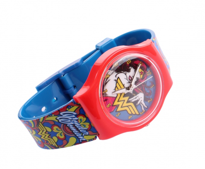 analogue watch Wonder Woman blue/red