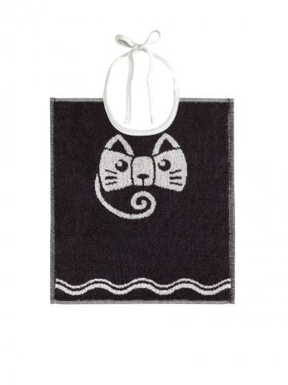 De Witte Lietaer podbradník Myška 32 x 40 cm bavlna tmavošedá