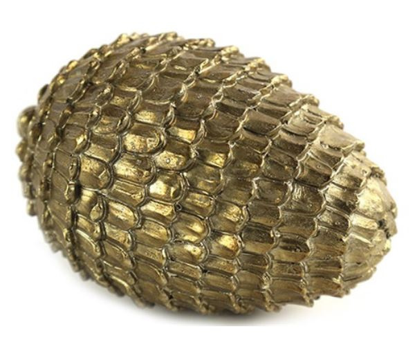 Non-Branded dekorácia šiška 15 cm polystone zlatá