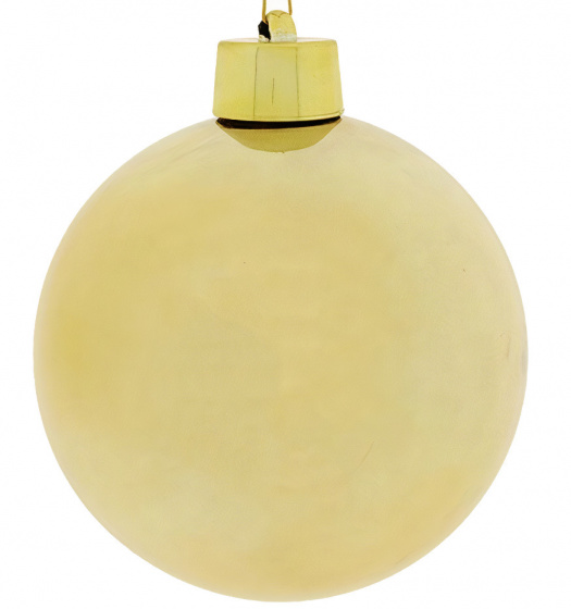 Non-Branded vianočné gule Maxi 20 cm zlatá