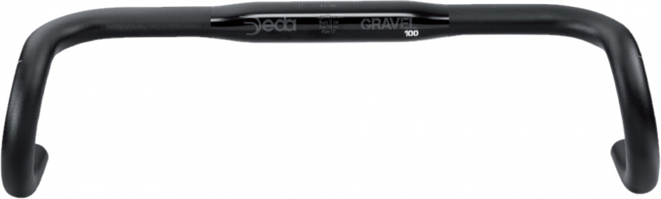 Deda stuur gravel100 rhm 31,7/400 mm aluminium zwart