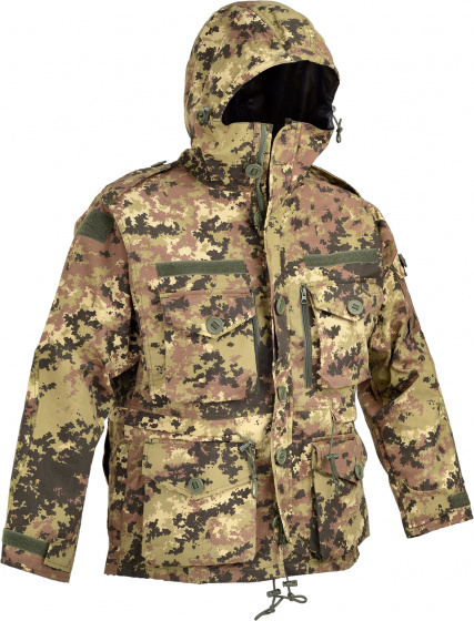 Defcon 5 airsoftová bunda SAS Smock pánska bavlna zelená/hnedá mt S