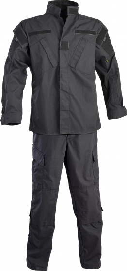 Defcon 5 airsoftová uniforma ACU pánska polyester/bavlna čierna mt S