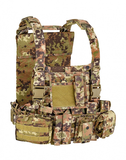 Defcon 5 airsoftvesta Recon Harness 1000D nylon hnedá jednoveľ