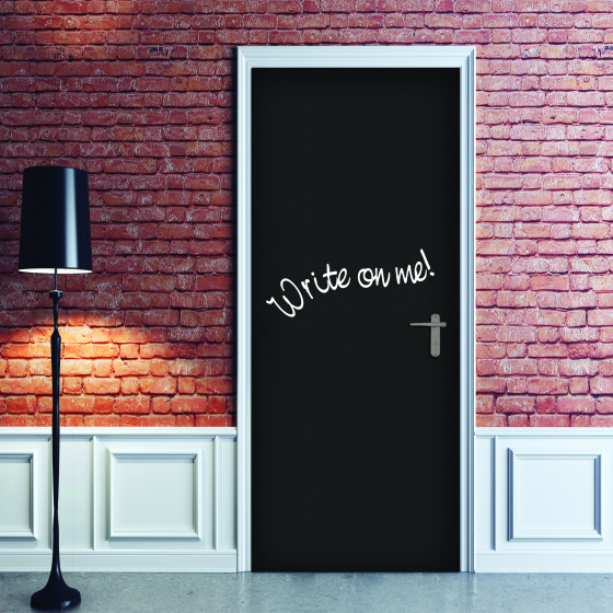 Dekoidea nálepka na dvere Tabuľa 83 x 210 cm vinyl čierna