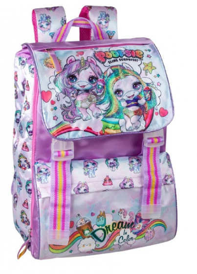 Delbag ruksak Poopsie dievčatá 40 cm polyester 19 litrov ružový