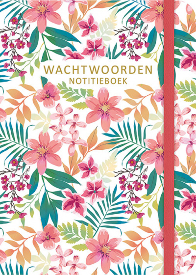Deltas Wachtwoorden notitieboek Flowers Deltas Wachtwoorden notitieboek Flowers
