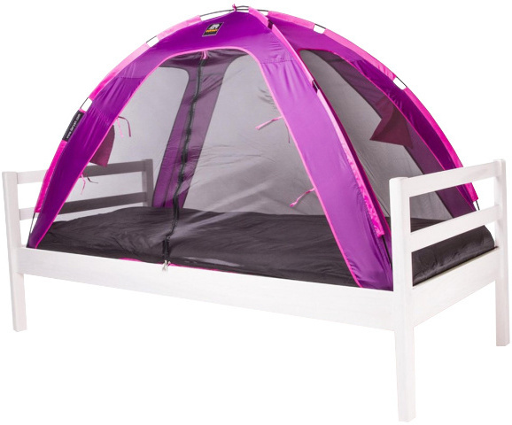 Deryan bedtent junior 150 cm polyester paars/zwart Deryan bedtent junior 150 cm polyester paars/zwart