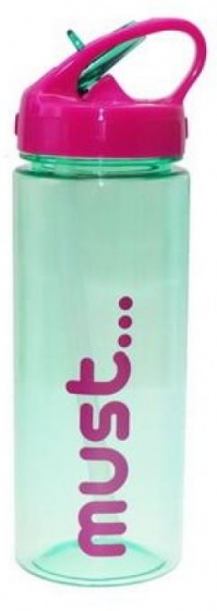 drinking bottle Mustunisex 500 ml green/pink
