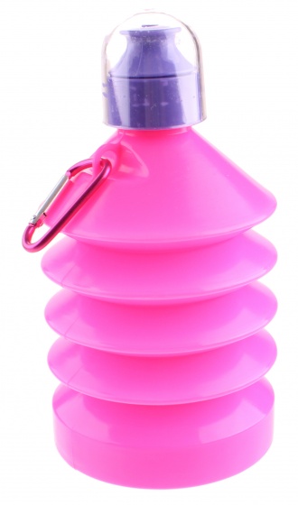 foldable water bottle Must600 ml pink/purple