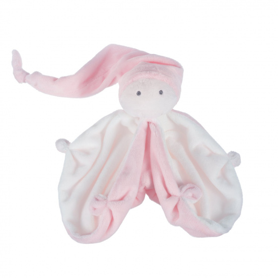 soft toy Soft junior plush light pink/white