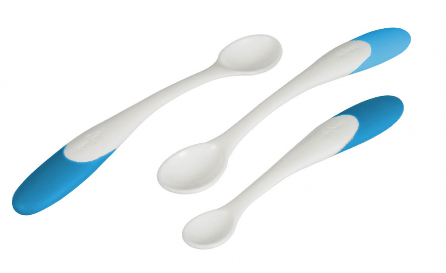 Difrax voedingslepels 1st Step junior blauw 3 delig Difrax voedingslepels 1st Step junior blauw 3 delig