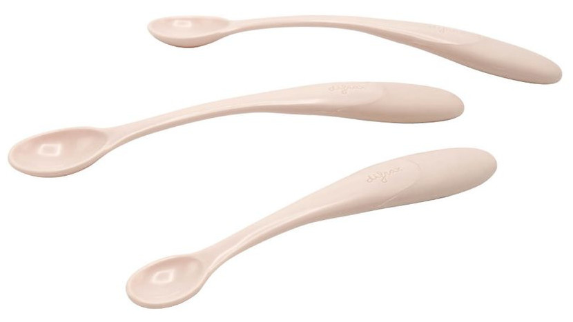 Difrax voedingslepels 1st Step junior roze 3 delig Difrax voedingslepels 1st Step junior roze 3 delig