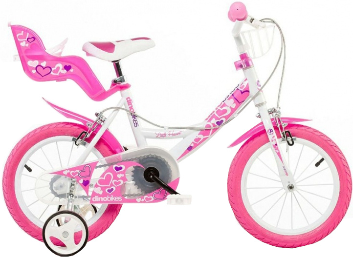 144rn-05lh little heart 14 inch 26 cm meisjes knijprem wit/roze 144rn-05lh little heart 14 inch 26 cm meisjes knijprem wit/roze