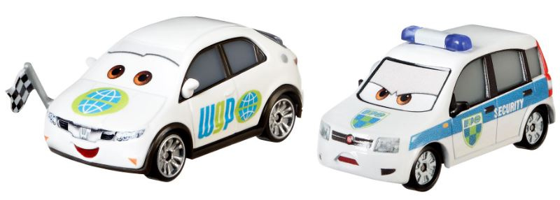 Disney auto's cars 3 erik laneley & alex carvill 5 cm wit