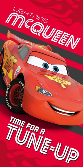 Disney osuška Cars červená 70 x 140 cm