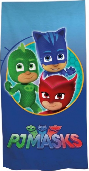 Disney strandlaken pj masks 70 x 140 cm blauw