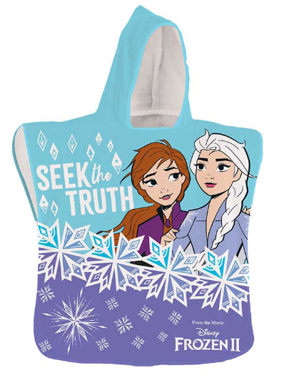 Disney pončo do kúpeľa Frozen II 50 x 100 cm polyester modrá/fialová