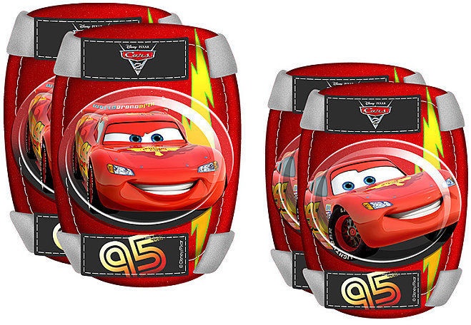 Disney chrániče kolien a lakťov Cars červené veľkosti S