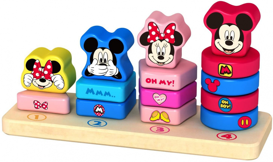 stacking game Mickey Mouse 31.5 x 25.5 cm wood 15-piece
