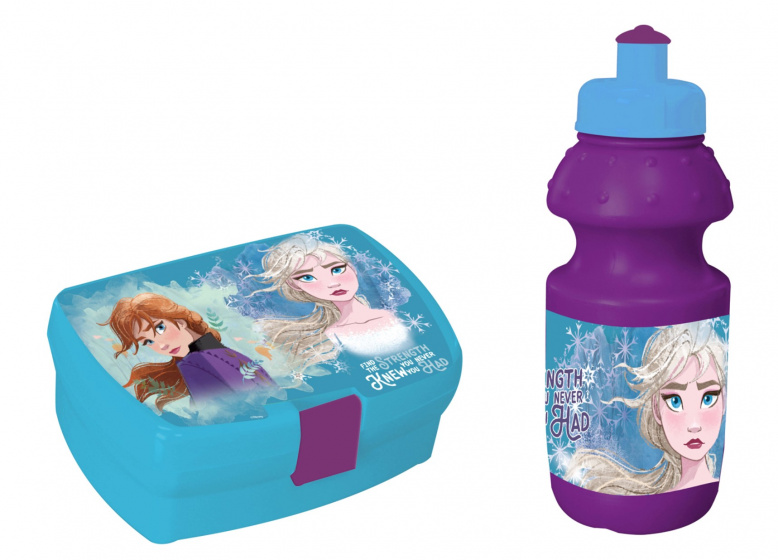 Disney obedová súprava 350 ml Frozen II dievčenská modrá/fialová 2-diel