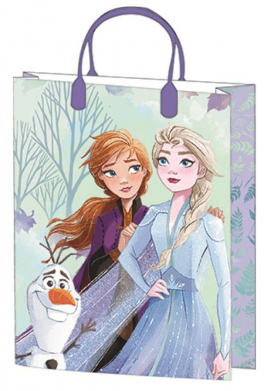 Disney darčeková taška Frozen junior 25 x 18,5 cm papier svetlomodrý