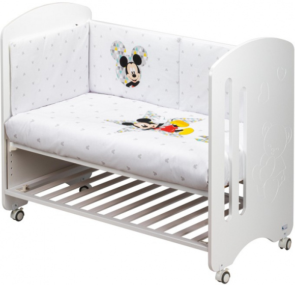 duvet Mickey Mouse junior 60 x 120 cm cotton white