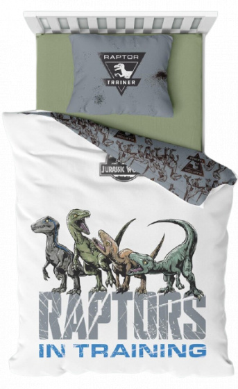 Disney dekbedovertrek jurassic world 140 x 200 cm microfiber