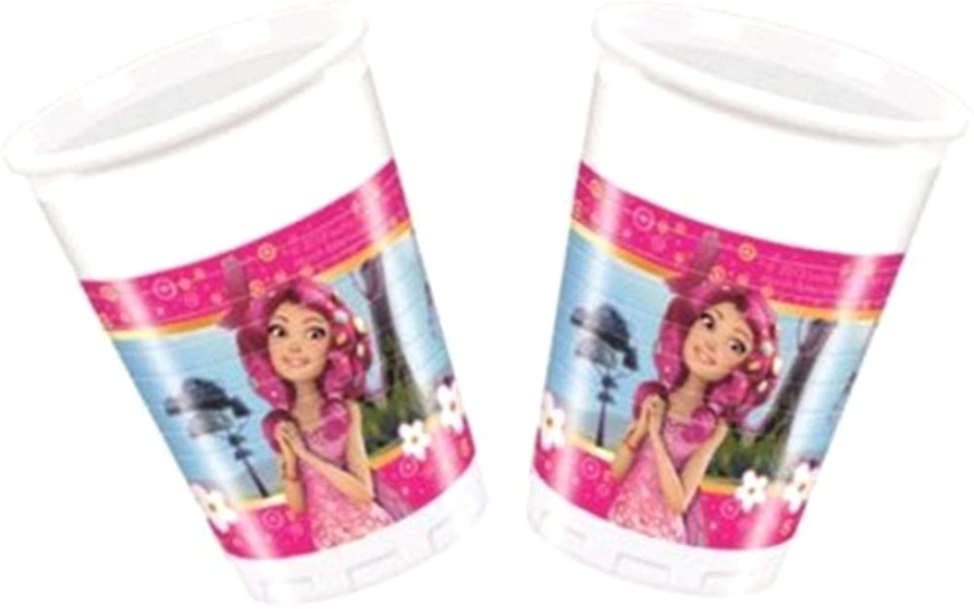 Procos párty šálky Mia & Me 200 ml ružové 8 ks