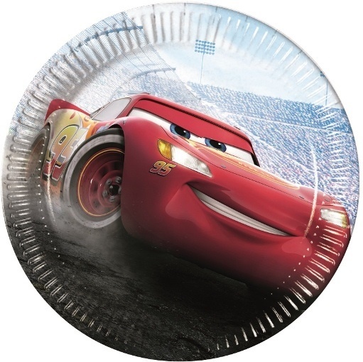 Disney párty dosky Cars Legend 23 cm 8 kusov viacfarebné