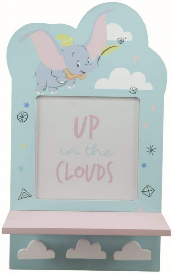 Disney fotolijstje dombo junior 36 cm hout mintblauw/roze