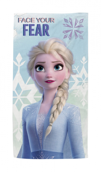 Frozen beach towel purple 140 cm