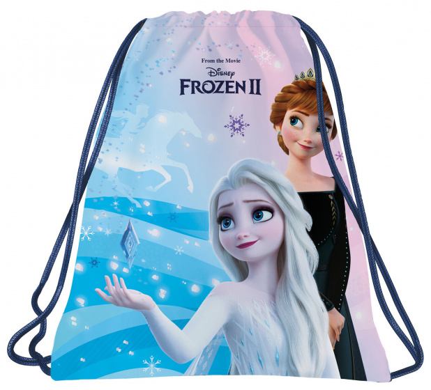 Disney taška do posilňovne Frozen || 41 x 35 cm polyester modrá/fialová