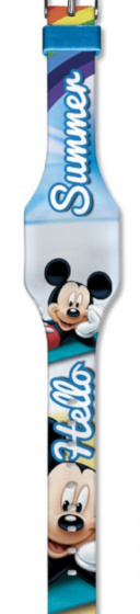 Disney hodinky led Mickey Mouse junior 29 cm guma modrá